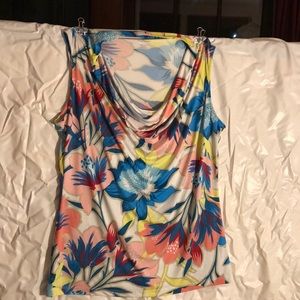 Large flower shirt